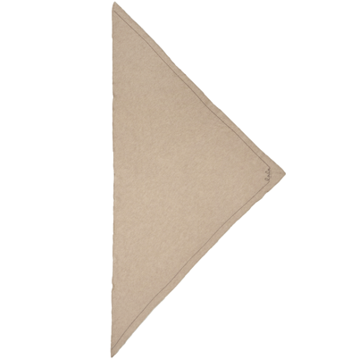 Lala Berlin Triangle Solid Logo M Tørklæde Dune Beige